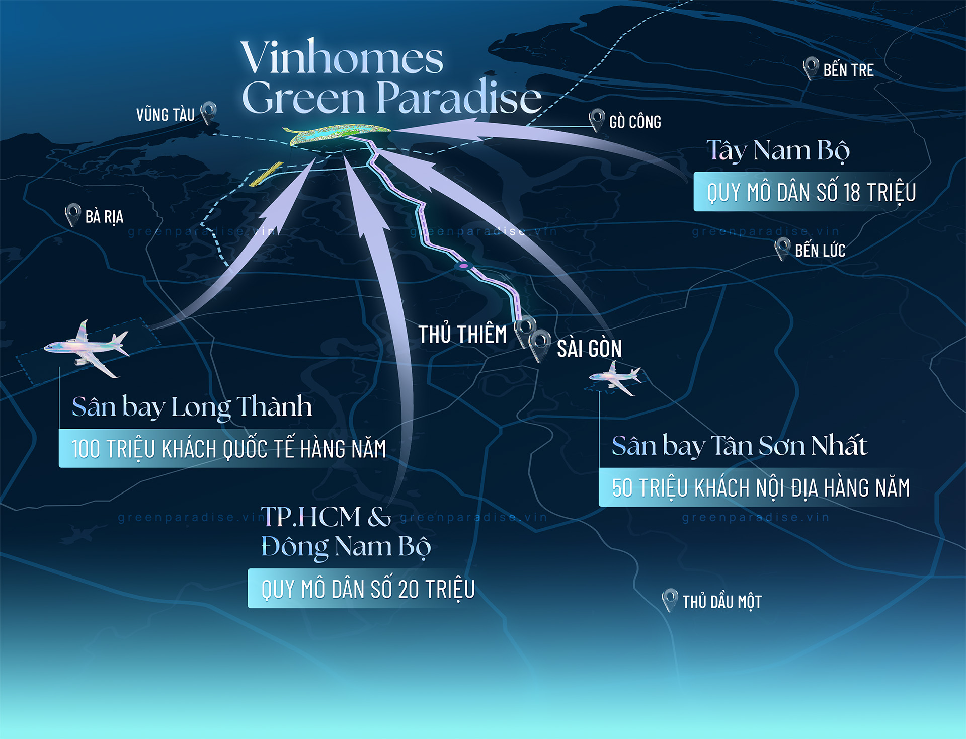 Green Paradise Cần Giờ Map
