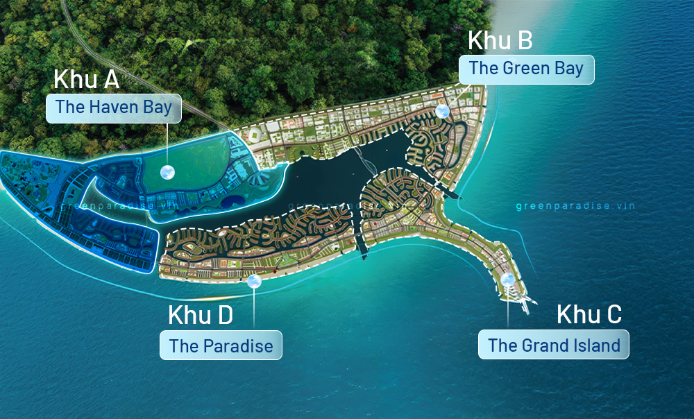 Các phân khu Green Paradise Cần Giờ